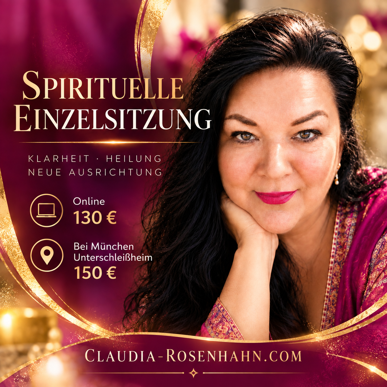 Spirituelle Einzelsitzung mit Claudia Rosenhahn – online und in Unterschleißheim bei München
