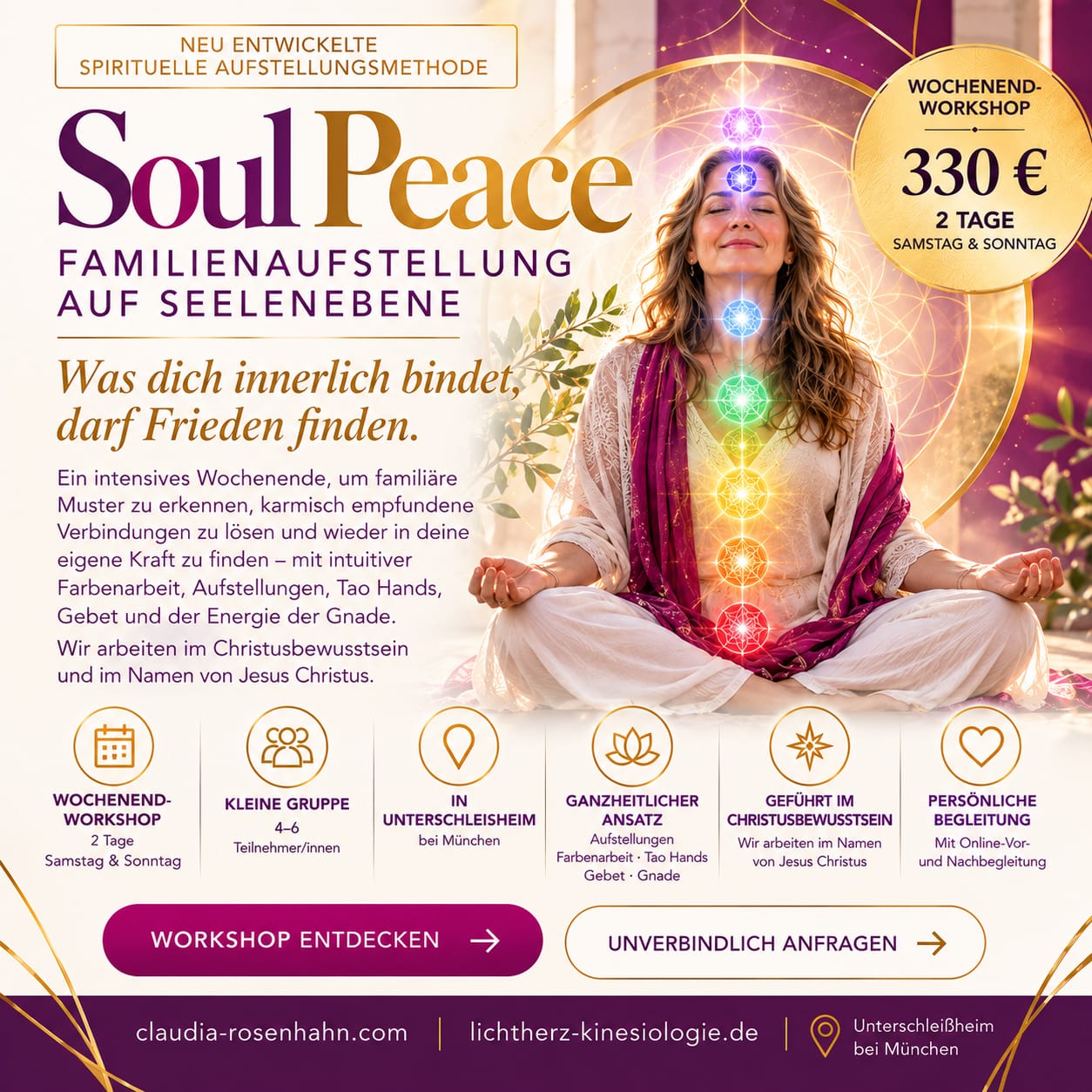 SOUL-PEACE – Familienaufstellung auf Seelenebene, Workshop in Unterschleißheim